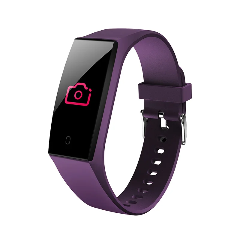 Фитнес-браслет VS m3 plus id115 plus smartband браслет измерение давления и пульса для женщин и девушек трекер активности часы - Цвет: purple