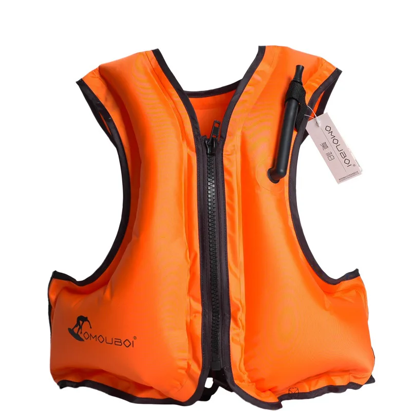 Надувной плавательный жилет для взрослых спасательный жилет для сноркелинга плавающее устройство плаванье мин Дрифтинг серфинг водный спорт спасательный - Цвет: Orange