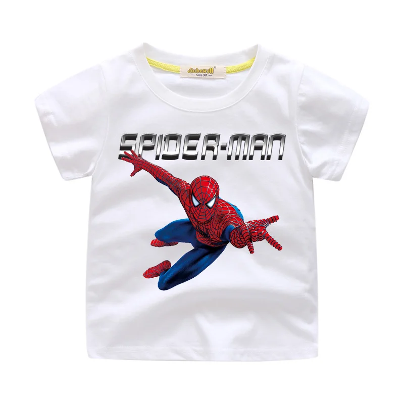 1-11Y Kids Spiderman T-shirts Children Cartoon 3D Hero Print Tshirts Clothing Boy Girls Summer Cotton Short Sleeve Tee Top WJ208 (6)