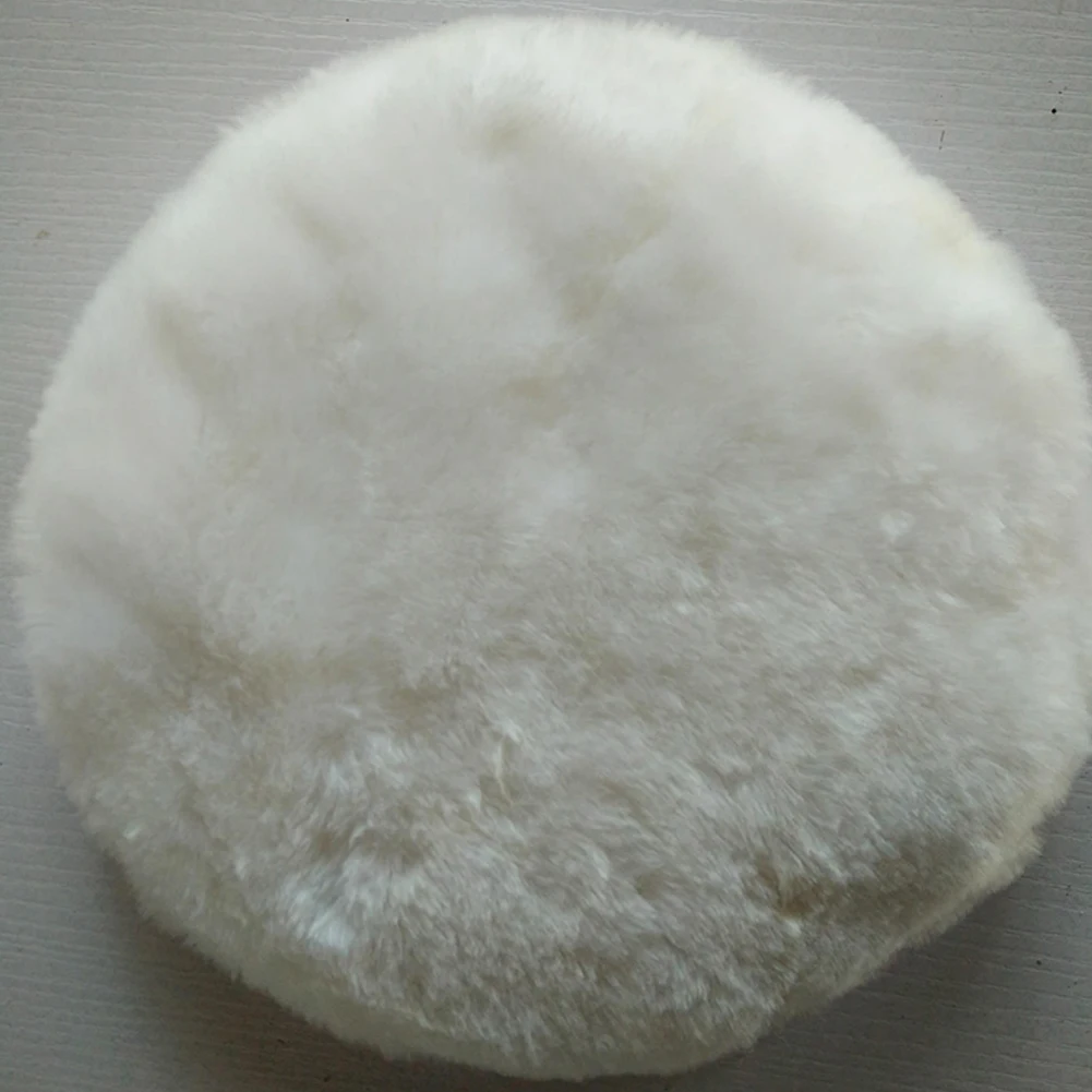 1Pcs Wool Buffing Pad Wax Polishing Buffer Car Polisher Ball Kit with Magic Sticker for Polishing Cream Tools Accessories