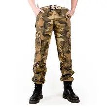 Сезон: весна–лето военный тактический камуфляж армейские штаны карго Для мужчин открытый походов, альпинизма штаны брюки со множеством карманов