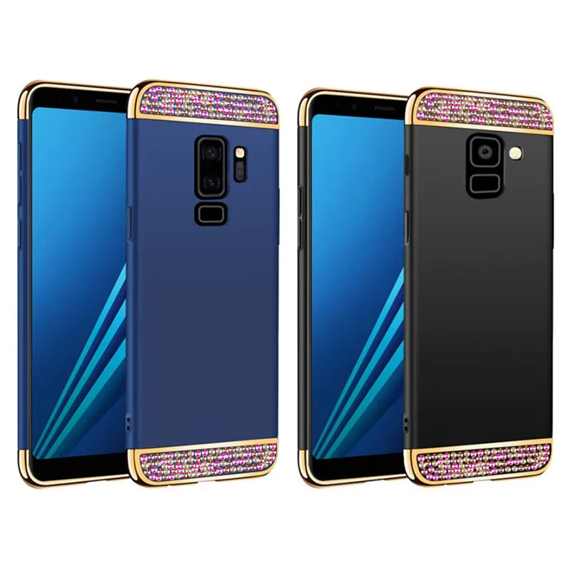 Для Samsung Galaxy J8 J4 Plus A6 A8 2018 чехол для телефона жесткий силиконовый Блестящий