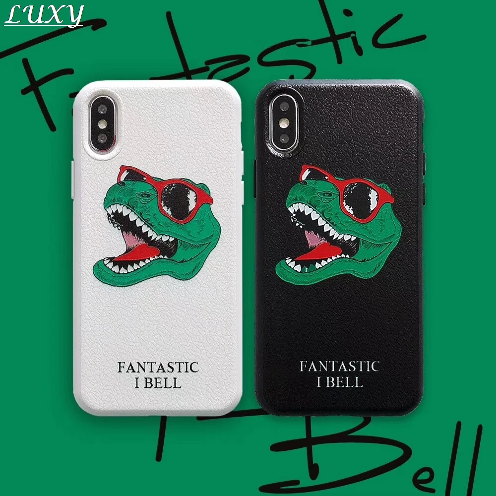 Новейший кожаный чехол для iphone 11 pro x xsm xr xs Cool dinosaur мягкий 7 8 6 6s plus |
