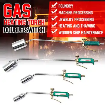 

Liquefied Gas Welding Torch Road Rod Double Switch Anti Slip Handle Propane Gas Heating Torch Sprayer Tool with 2 Meter Tube