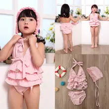 Новинка для детей возрастом от 1 года до 6 лет купальник девушки купальники Костюмы из 2 предметов костюм плавательный ванный комплект