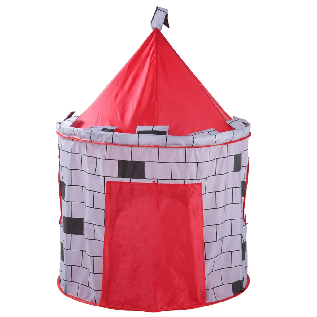 Игровая палатка для детей полиэстер открытый игрушки для детей складной играть рыцарский замок тент для игры для домик для детей Для