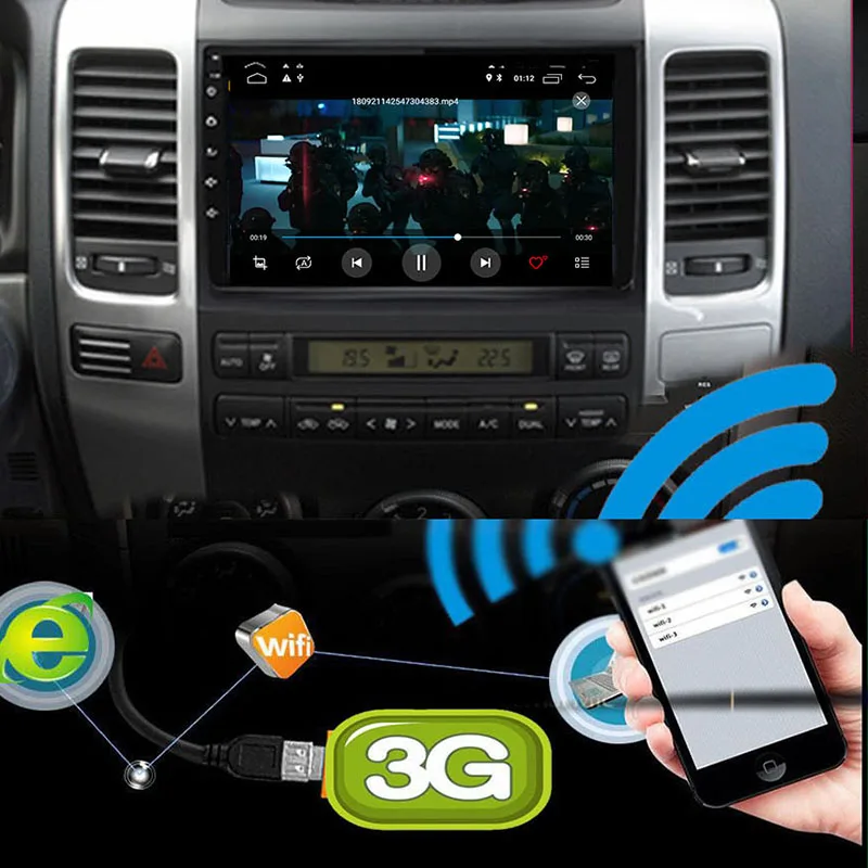 Clearance Android 9.0 car DVD player GPS for Toyota Prado 120 2004-2009 Quad Core 2G RAM 16G ROM DAB OBD BT navigation USB WIFI DVR 2 Clearance Android 9.0 car DVD player GPS for Toyota Prado 120 2004-2009 Quad Core 2G RAM 16G ROM DAB OBD BT navigation USB WIFI DVR 2