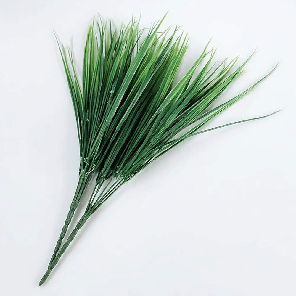 3 шт. искусственная Весенняя трава наружные растения пластиковая зелень 7 вилка пшеничная трава для бонсай цветок украшение дома