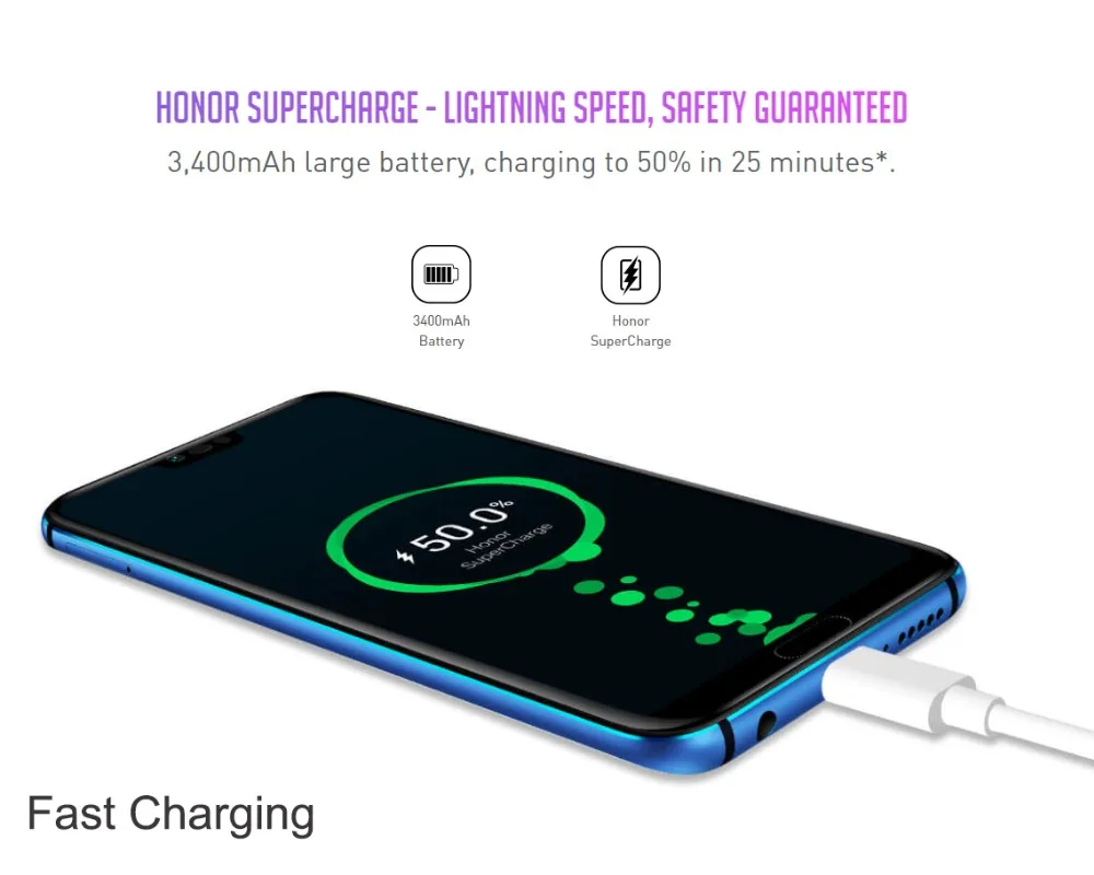 Original Global version Huawei Honor 10 4G 128G 4G LTE Smartphone 3D Curved Glass Kirin 970 AI Processor 5.8 inch Google play