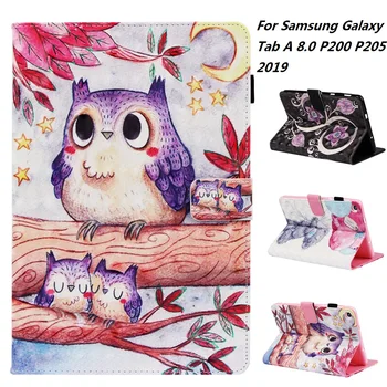 

3D Cartoon Tablet Case For Samsung Galaxy Tab A 8.0 inch P200 P205 2019 Smart Cover tablet PU Leather