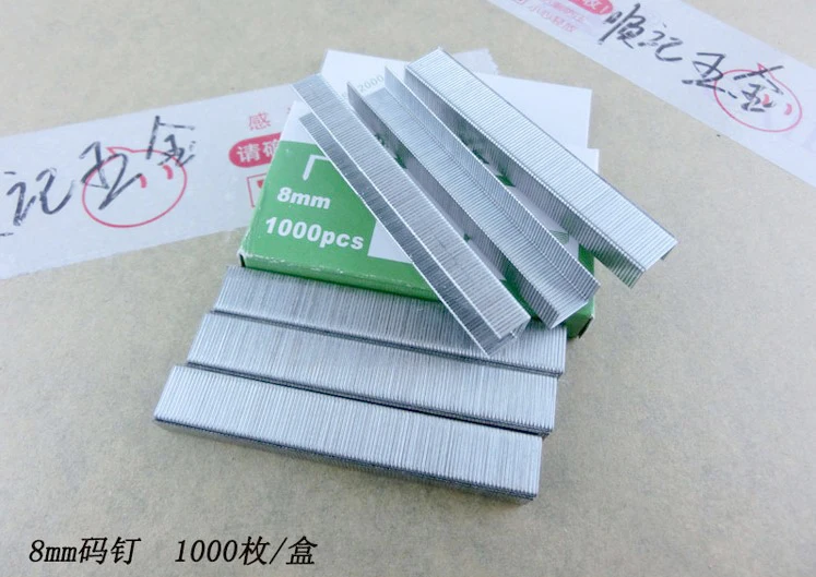 

Oil Painting SET Pneumatic Stapler U Type Nails Staples manual silver nail 8mm nail oil frame 1000pcs/set AOA0016