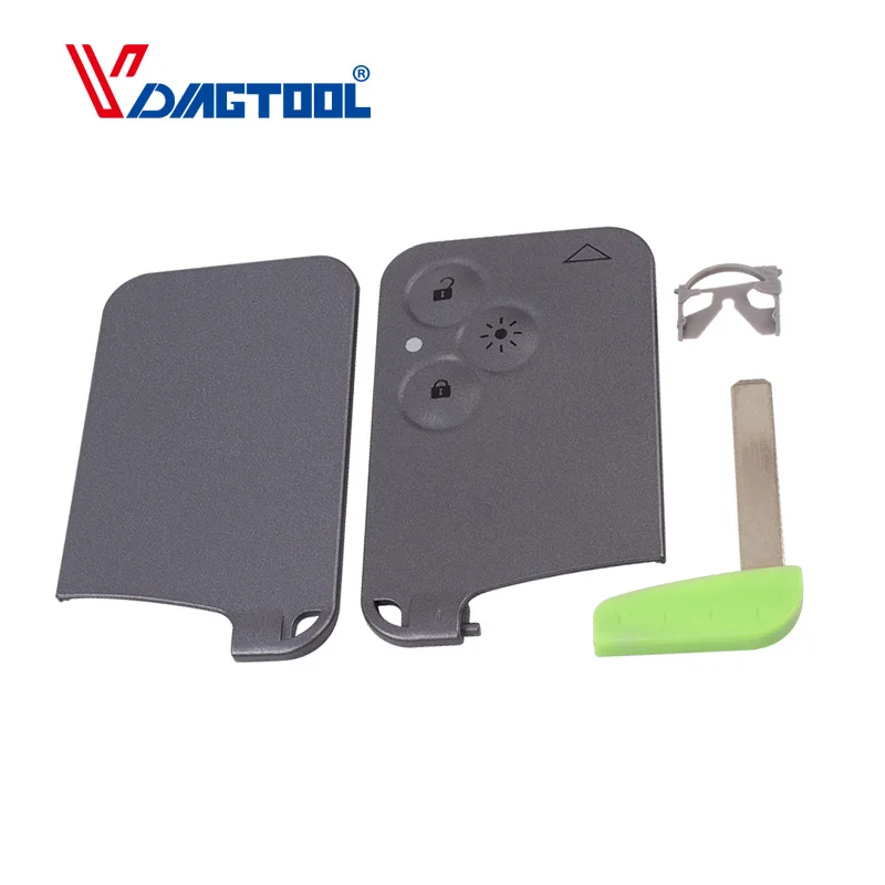 

433Mhz 3 Button ID46 PCF7947 Chip Smart Remote Key with Emergency Insert Blade For Renault Megane Scenic 2003-2008 Key Card
