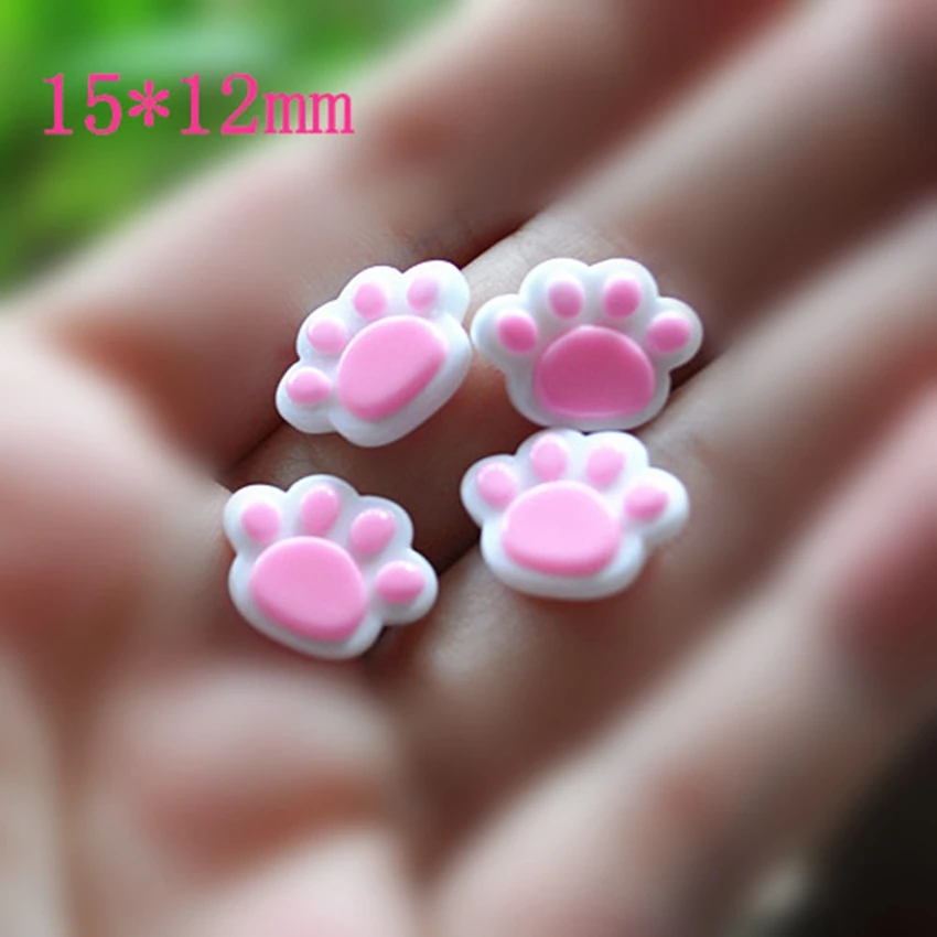 30pcs Little Bear ,Very Flat Back Resin Cabochon ,Hair Parts ,15*12mm|paw paw|cabochon flat backcabochon cute -