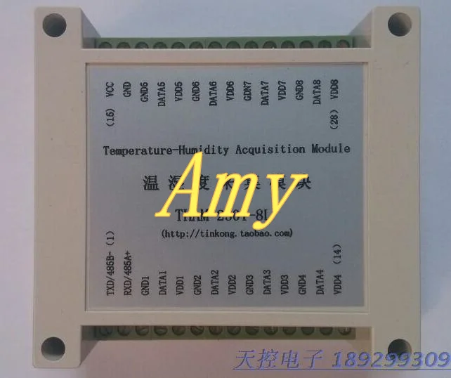 

THAM-2301-8L multi-channel temperature and humidity acquisition module AM2301 temperature and humidity acquisition module