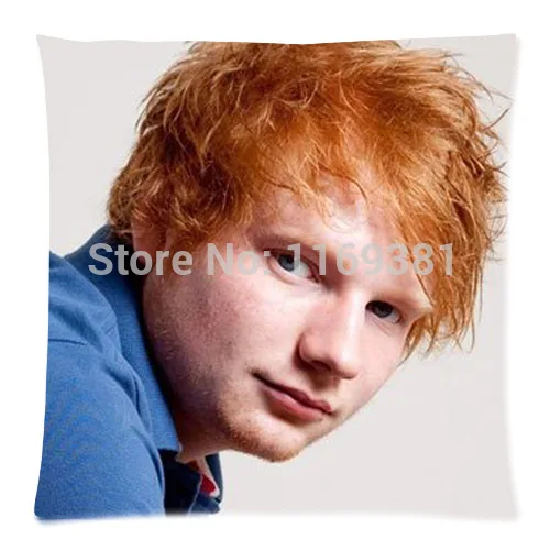 Popular Free Shipping Ed Sheeran Custom Zippered Pillow Case 18x18 (one side)-PC18-126 | Дом и сад