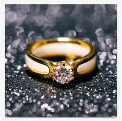 2019 Распродажа Fine Jewelry Кристалл от Swarovski стильный керамика инкрустированные циркония может разделение пара кольцо Fit Свадебные