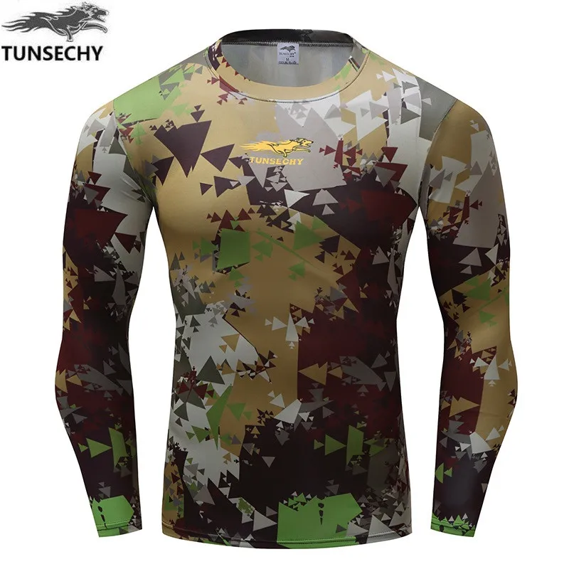 

Mens Compression Shirts Bodybuilding Skin Tight Long Sleeves Jerseys Clothings MMA Crossfit Exercise Workout Fitness Sportswear