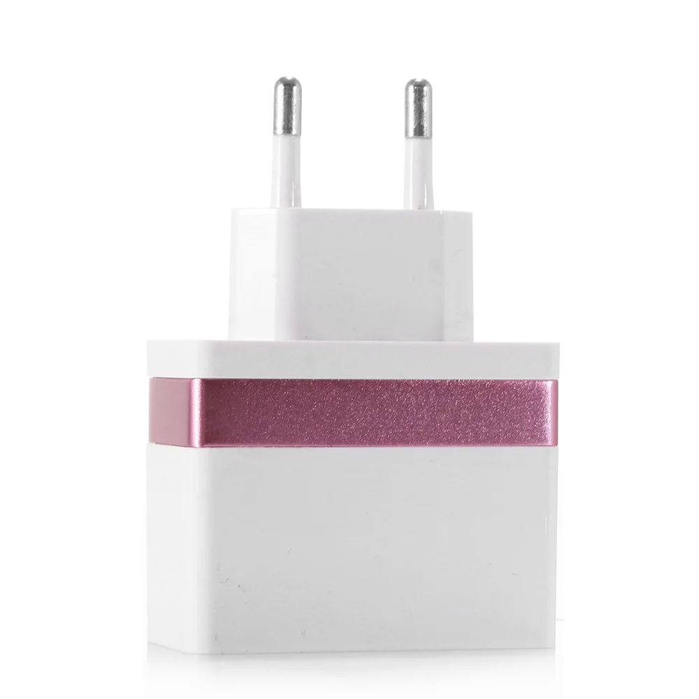 4 Port USB Charger EU Plug Charging Station Travel USB Multiple Chargers Station 4-Port Fast Charge Adapter Wall Desktop Charge (3)