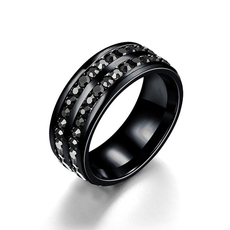 1 шт. стимулирующее кольцо с желчным камнем для акупунктурных точек, магнитное кольцо для здоровья, для потери веса, для похудения, кольцо для фитнеса, кольцо для уменьшения веса - Цвет: black