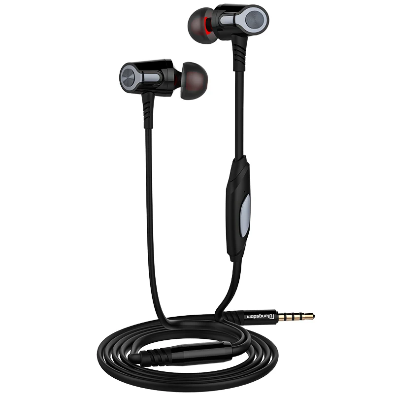 New AFIT Tangle Resistant Earphones In ear HiFi Earphone with