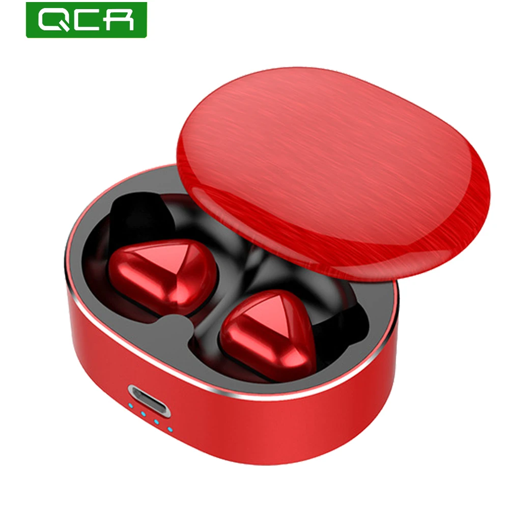 

QCR Bluetooth 5.0 TWS Wireless Earphones IPX6 HiFi 6D Stereo Waterproof Earbuds Sport Bluetooth Earphone Headfree
