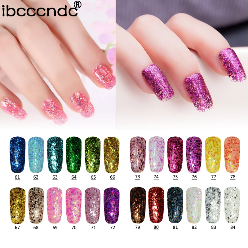 IBCCCNDC Professional UV Gelpolish Diamond Glitter UV Nail Polish Nail
