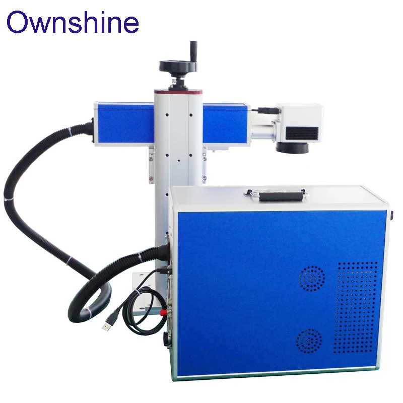 Оптоволоконный лазерный гравер для глубины разметки металла 60 Вт|laser engraver