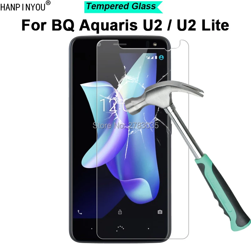 Для BQ Aquaris U2/U2 Lite 5 2 &quotновая твердость 9H 2.5D ультра-тонкая закаленная Защитная