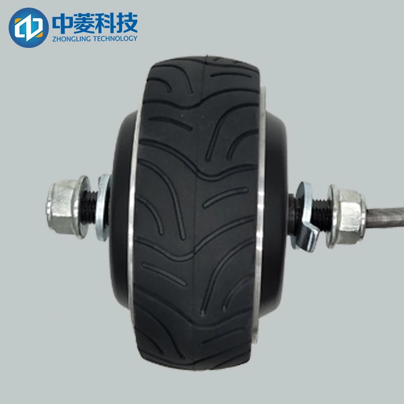 

Zhongling 4 inch micro robot wheel motor / 1024 line encoder / DC 24V-48V AGV wheel motor