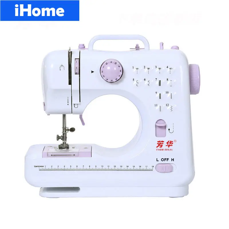 

Household Multifunction Sewing Machine 505A Electric Desktop DIY Clothes 12 Stitches Reverse kids sewing machine LED light