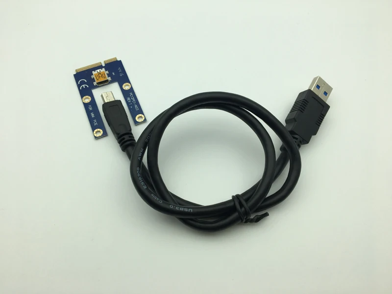 Мини PCI E к Express Райзер карта PCIE 1x 16x слот USB 3 0 кабель для передачи данных SATA 6Pin