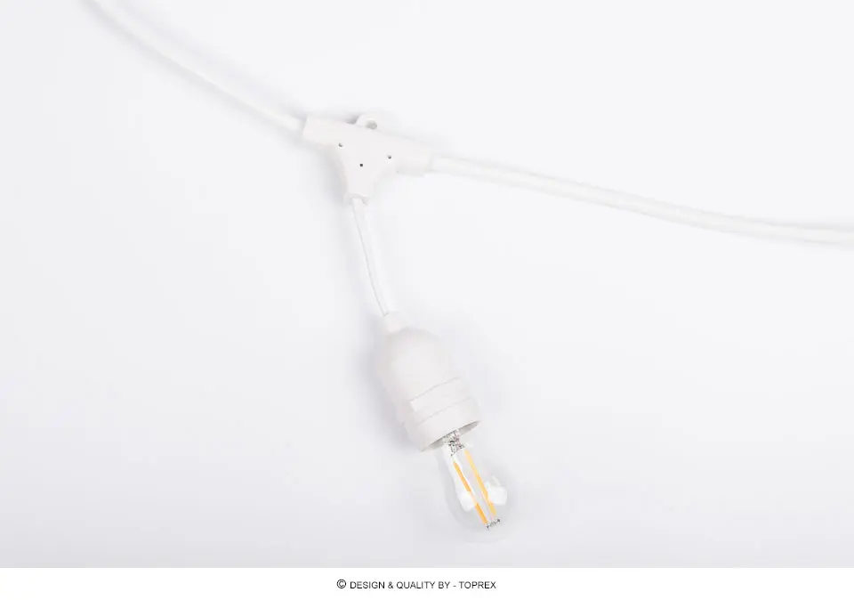 Luzes do Partido Cinto de Iluminação da Decoração do Natal ao ar Livre à Prova Plugue da ue Caindo Branco Festoon Decoração d' Água 10 m - 32.8ft E27 6 da decoração do natal ao ar livre à prova d' água PLUGUE DA UE