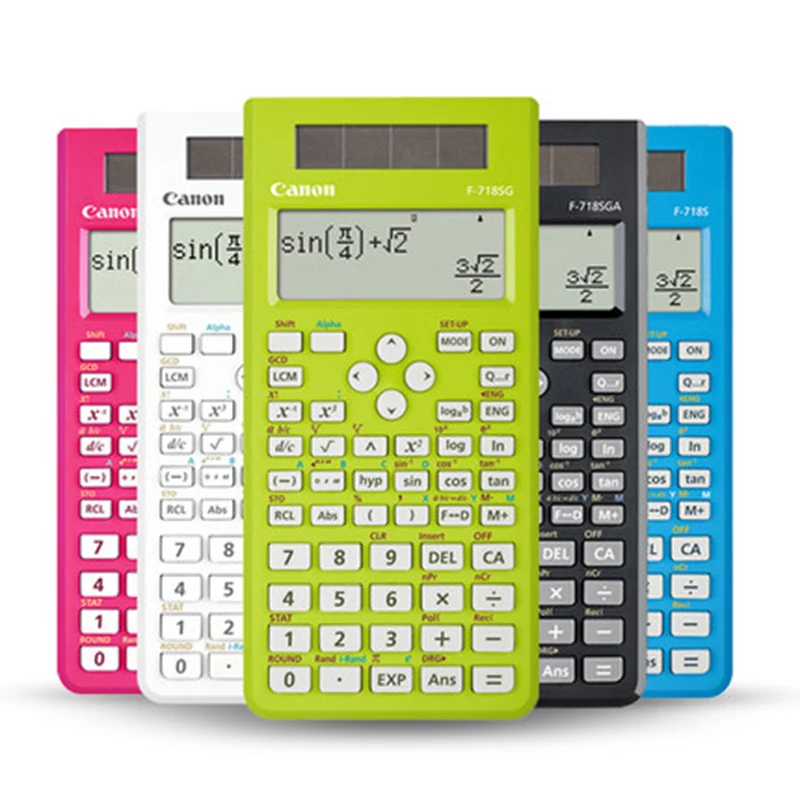 1 قطعة كانون F-718S حاسبة طالب العلوم وظيفة حاسبة كانون الكمبيوتر امتحان الفحص أصيلة أفضل من 991ES 1 قطعة كانون F-718S حاسبة طالب العلوم وظيفة حاسبة كانون الكمبيوتر امتحان الفحص أصيلة أفضل من 991ES