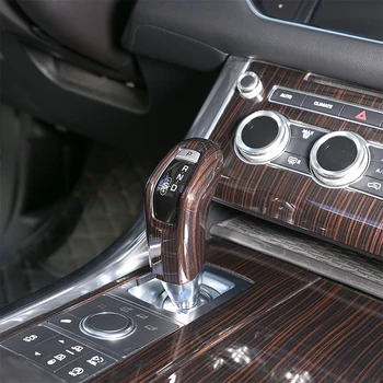 

New!! Red Ash Wood ABS Plastic Gear Shift Head Cover Trim For Land Rover Range Rover Sport RR Sport 2014-2017 Car Accessories