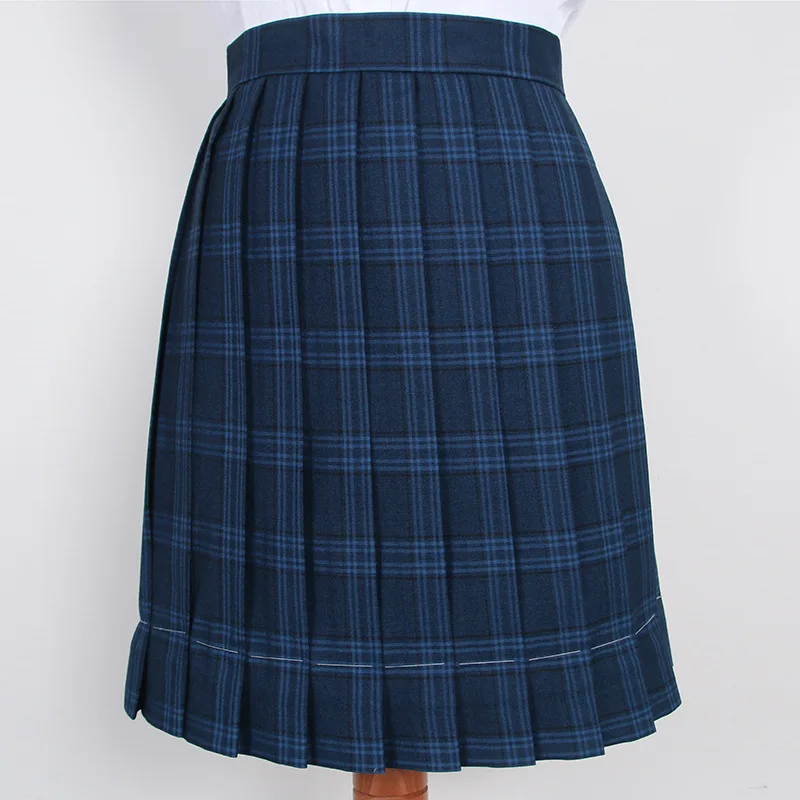 Новая популярная японская Корейская версия коротких юбок с высокой талией для девочек Jk школьная форма Студенческая клетчатая юбка в складку и галстук-бабочка