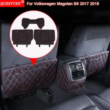 Автомобильный Стайлинг авто Интерьер протектор боковой кромки защиты наклейки на планшет анти-защита спинки кресла для Volkswagen Magotan B8