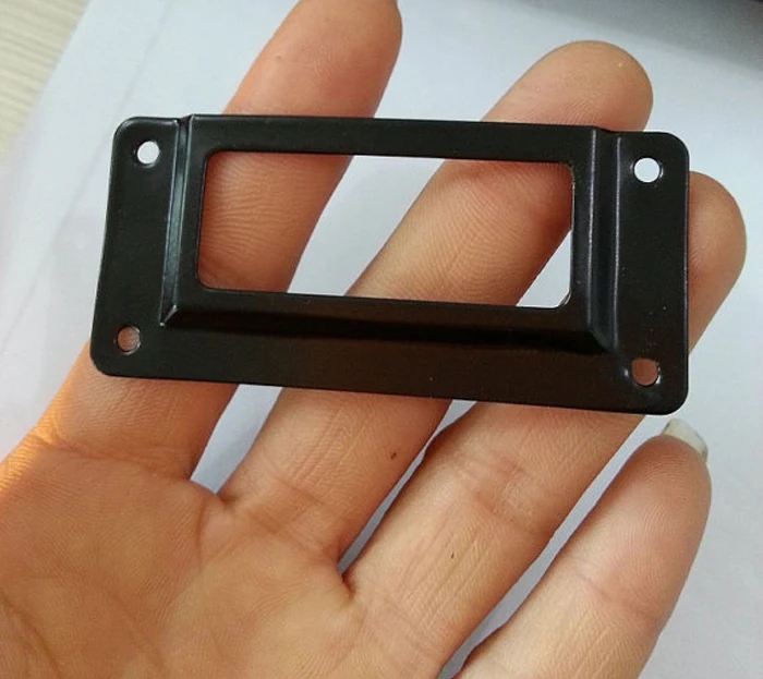 Black Iron Metal Label Frame File Name Card Holder Drawer Box Case 62x29mm Tags Card holder