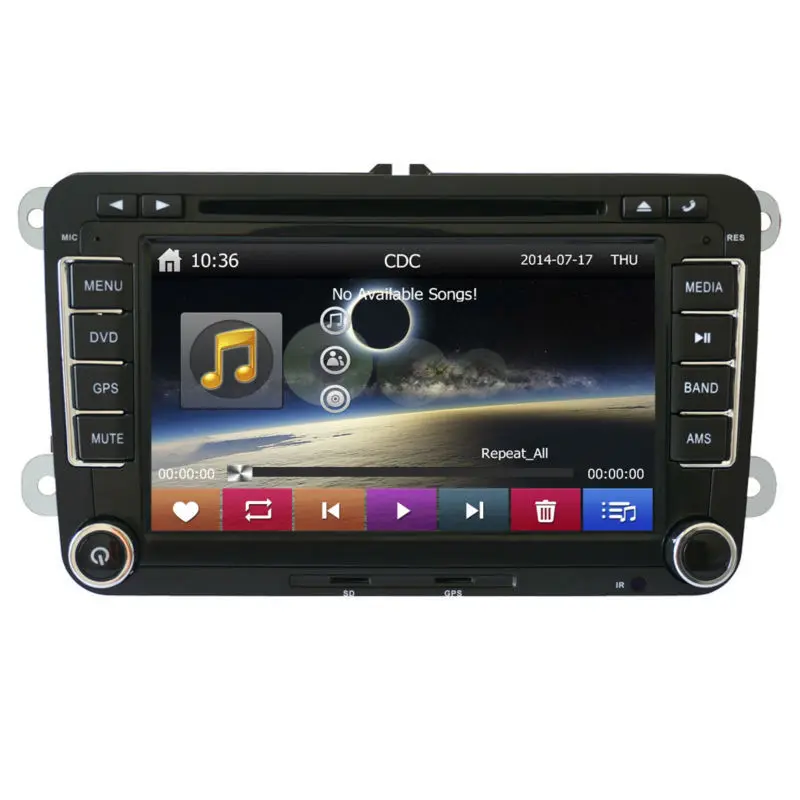 Clearance 2 DIN CAR Radio player  Car DVD for Volkswagen VW Passat /GOLF/ Beetle/EOS/TIGUAN Multimedia Palyer with GPS 7inch Touch Screen 3