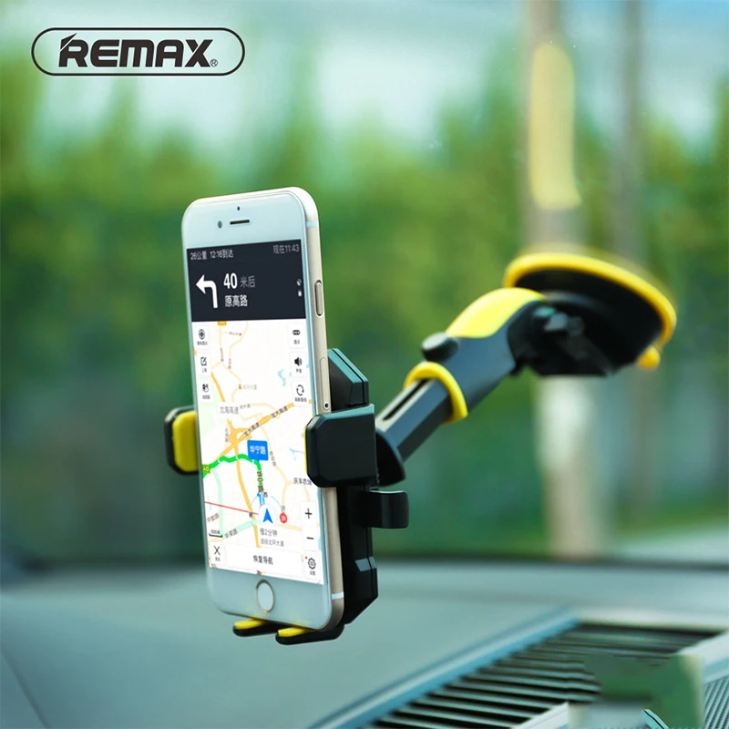 

Remax Universal Mobile Stand Car Phone Holder Telescopic Adjustment Car Mount Support Phone GPS Flexible Holder For IPhone Xiomi