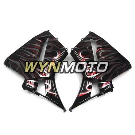 Обтекатели на мотоцикл корпусные детали для Honda CBR600RR F5 Год 2005 2006 черный, красный дождевыми каплями из АБС-пластика Пластик впрыска Sportbike обтекатель