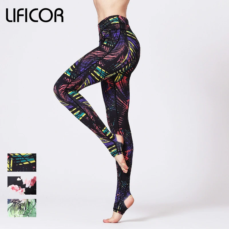 Kopen Yoga Broek Vrouwen Sport Atletische Broek Fitness Leggings Sexy Slim Running Sport Broek Vrouwelijke Gym Skinny Broek Print Fit Taille