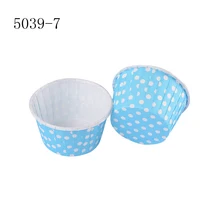 BAKEST 100 шт/партия синий цвет белый точка оптовые формы для порционного кекса круглый торт бумажная форма для выпечки