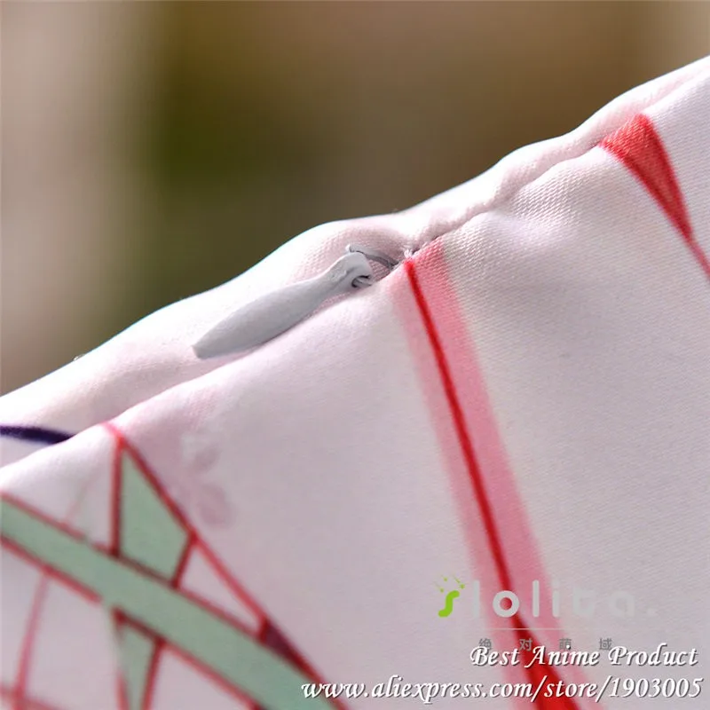 Японская Vocaloid Hatsune Miku длинная подушка для объятий квадратная задняя подушка 45x45 см плюшевая ткань