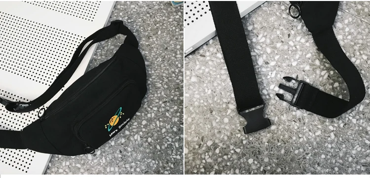 Тренд поясная сумка женская нагрудная сумка рюкзак с милым рисунком сумка формы «банан» хип-пакет унисекс сумка через плечо бум-пачка