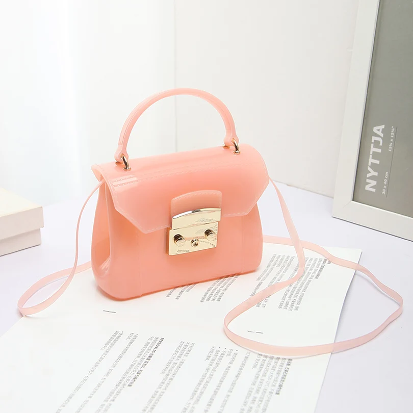

Summer Silica Gel Female Mini Jelly Tote Bag Women Small Flap Handbags Girl Casual Clutch Silicone Crossbody Bag Shoulder Bags