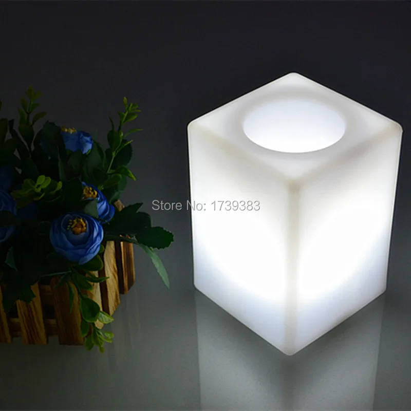 

Free Shipping Colorful Touch LED Cube bars table Light Waterproof rechargeable use for Baby sleep or Atmosphere lighting