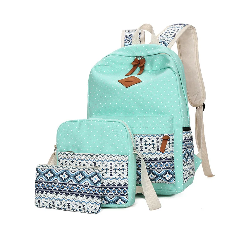 

Kajie 2018 Fashion Ethnic Printing Women Backpack High Quality Canvas Backpacks Kids School Bags For Girls Mochila Feminina