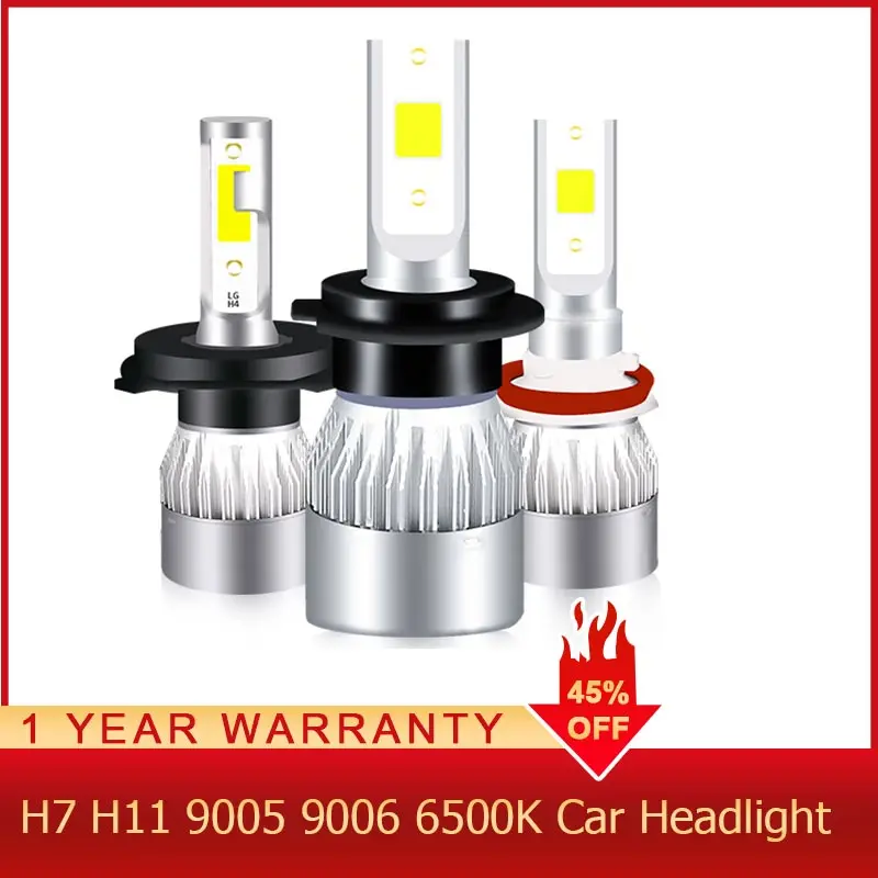 ROADOT H7 H11 9005 9006 6500K Автомобильные фары светодиодные лампы 12V 24V мото авто стайлинга