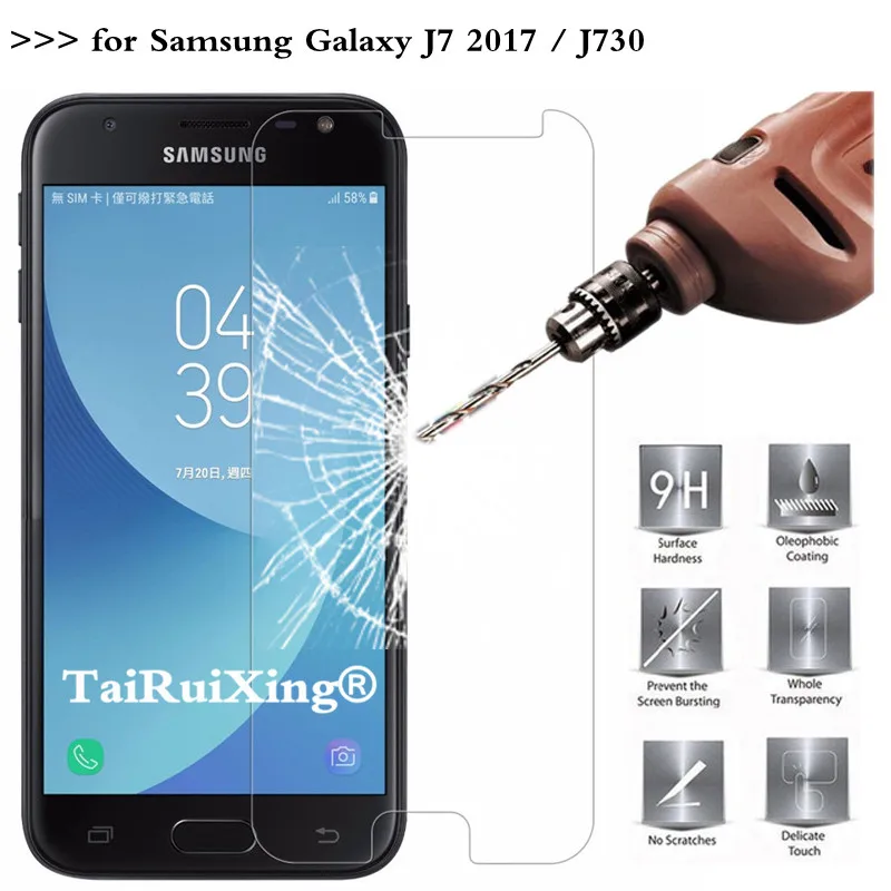 9H 2.5D 0.26 mm Tempered Glass Screen Protector For Samsung Galaxy J7 2017 SM-j730 Protective Film * | Мобильные телефоны и