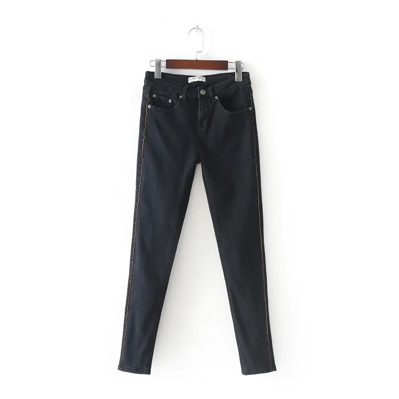 Autumn Winter Women Low Waist Lady Jeans Pant Stretch Fashion Casual